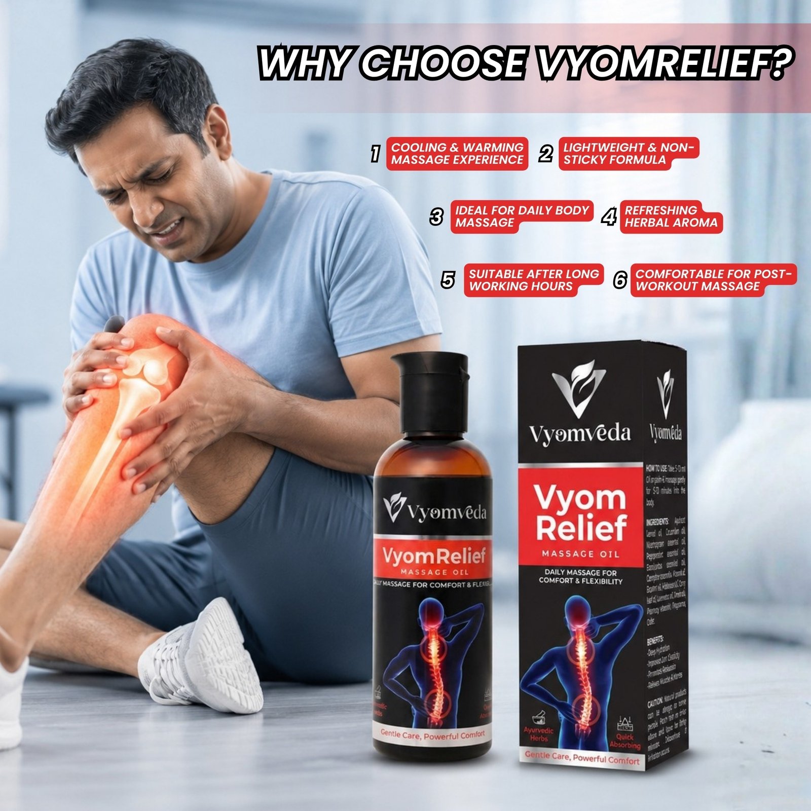 Why choose VyomRelief product benefits